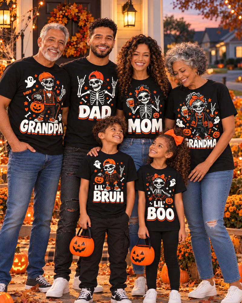 Every Bone in the Family | Matching Family Halloween Skeleton Shirts